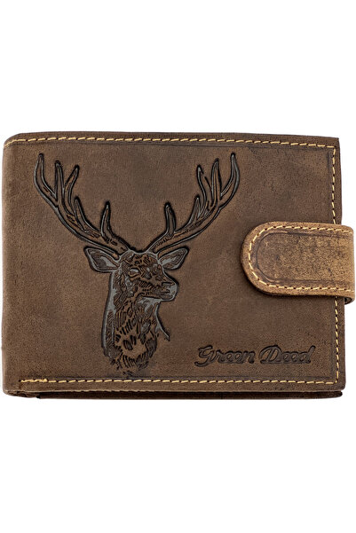 Micutz Portofel barbati piele naturala personalizat cu Cerb, Compatibil cu Bu...