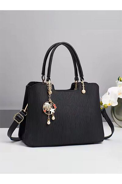 GENERAL New Stylish and Versatile Korean Style Ladies Handbag - Black