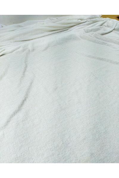 Kumaş Parça Wrapped Jersey in White Color (Width 130 cm X Length 200 cm)