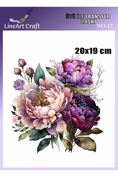 LİNEART Ütü İle Transfer Baskı & Kumaş Transfer No:KMŞ17-18x20cm