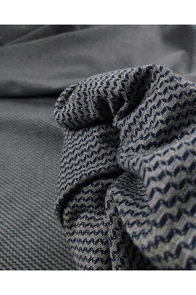 Kumaş Parça Interlock Knitted in Gray Navy Blue Color (Width 140 cm X Length 115 cm)