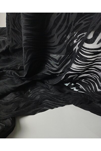 Kumaş Parça Siyah Renkte Yakma File (En 150 cm x Boy 235 cm)