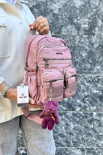 çantamgelsin Just Polo Original Imported Soft Leather a Quality Multi-Section Backpack