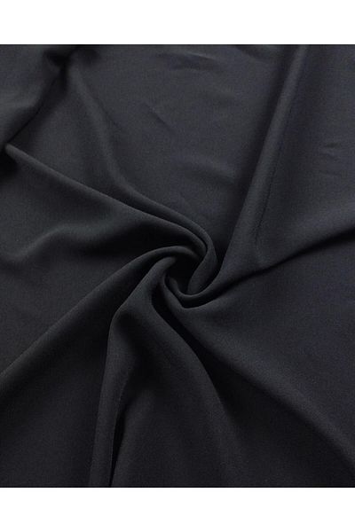 Kumaş Parça (Sand Crepe in the Color of Black cm X Length 210 cm)