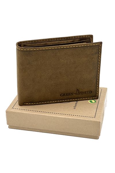 Micutz Men's Wallet Made of Genuine Leather with Soft Texture, Compatible with Bulletin, 12x10x3 cm