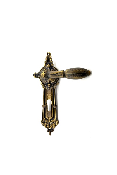 Skygo Antique Style Decorative Brass Castle Model Room Door Handle - 262X83 Mm, Antique