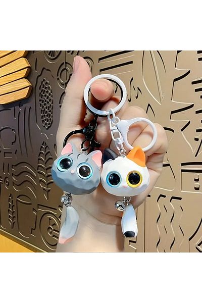 North 3D Cute Cat Eye Keychain