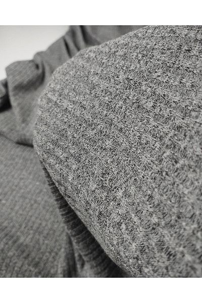 Kumaş Parça Camisole Knitted in Gray Color Width: 120 cm