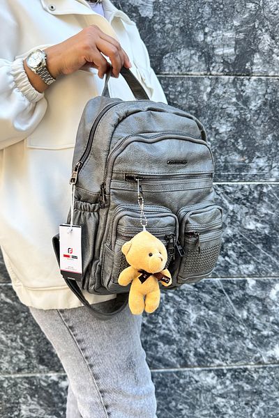 çantamgelsin Just Polo Original Imported Soft Leather a Quality Multi-Section Backpack