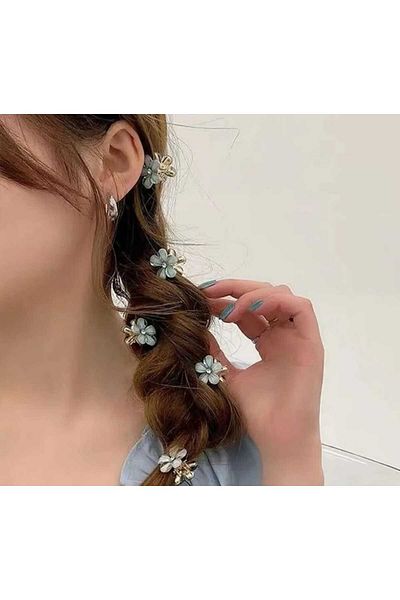 JHTshop Floral Stone Minimal Hairpin Buckle, Hairpin 2 Pieces