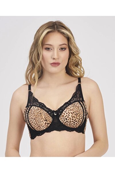 Genel Markalar MOONLIGHT 2209 BALENLİ DESTEKSİZ LEOPAR SÜTYEN
