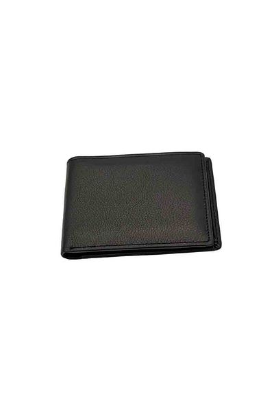 Micutz Men's Slim Wallets Made of Genuine Leather: 9625-WK, Black Color