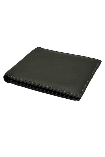 Micutz Men's Ergonomic Wallet Made of Genuine Leather: RELAXED, Gray Color