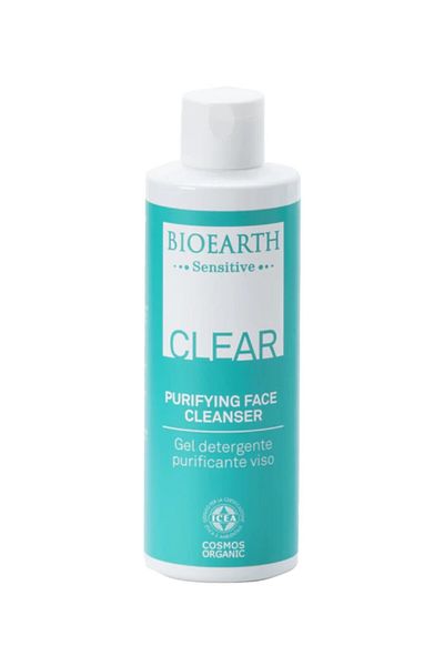 Bioearth Gel curatare fata purificator, 200ml - Clear Bioearth
