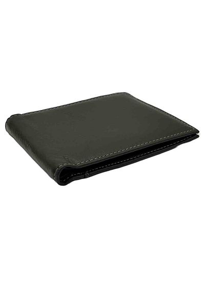Micutz Men's Ergonomic Wallet Made of Genuine Leather: RELAXED, Gray Color