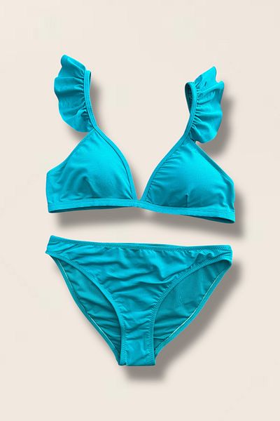Nilmay mayo Women's Ruffle Bikini Set