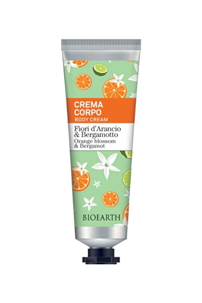Bioearth Crema de corp parfumata cu flori de portocal si bergamota, 75ml - Family Bioearth