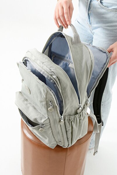 H&D COLLECTİON Унісекс водонепроникний рюкзак для ноутбука з відділеннями для школи та ділових поїздок, багато відділень 1091