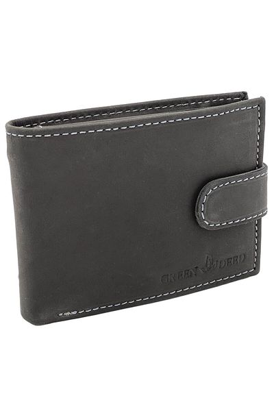 Micutz Men's Wallets Genuine Leather Black Vintage, 12.5x9.5x2 cm, RFID Protection