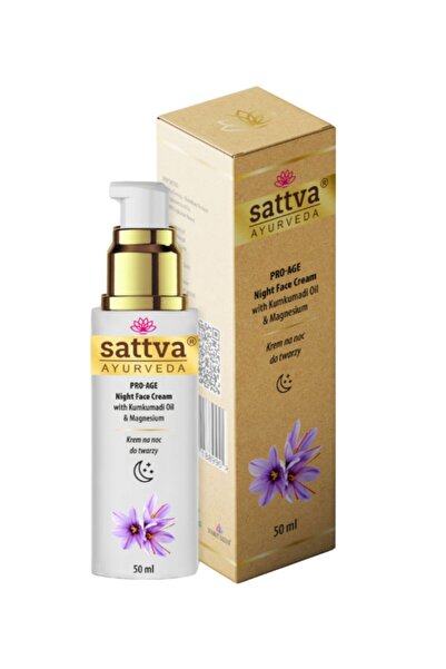 Sattva Ayurveda Crema de fata antirid de noapte cu kumkumadi si magneziu, 50ml - Sattva