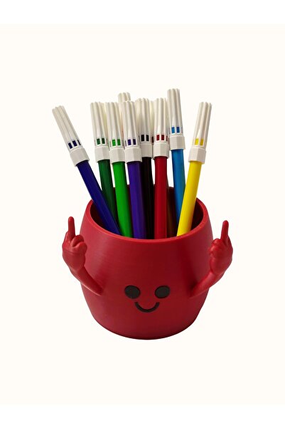 vdn design مقلمة لسطح المكتب وحامل أقلام لحركة الإصبع الأوسط وحامل أقلام لسطح...