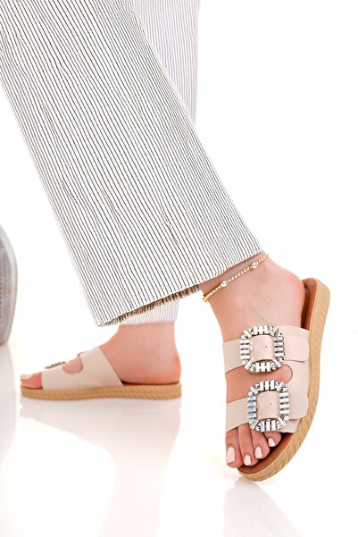 Modafırsat Women's Daily Slippers Stylish Orthopedic Summer Home Beach Vacation Work Slippers