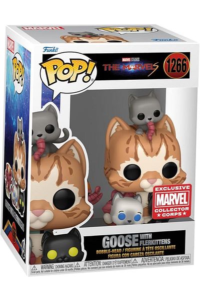 Funko Pop! Marvel Collector Corps Exclusive the Marvels Goose with Flerkittens # 1266