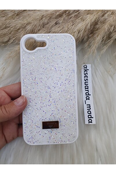 ZB Aksesuarda Moda İphone 16E Uyumlu Taşlı Lüks Markalı Swrovski Kılıf