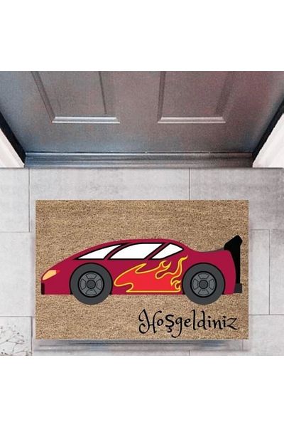 Mu Art Ahşap Bfs Door Mat Decorative Digital Printing Cars P-2694