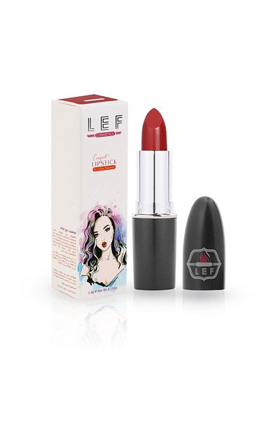 LEF COSMETICS A velvety lipstick with a rich color enriched with beeswax for daily use.