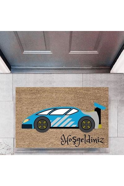 Mu Art Ahşap Bfs Door Mat Decorative Digital Printing Cars P-2693
