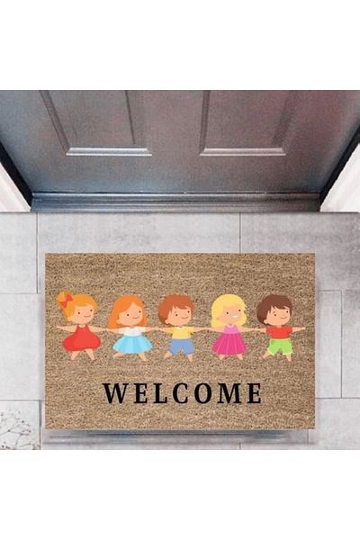 Mu Art Ahşap Bfs Door Mat Decorative Digital Printing Children'S-2724