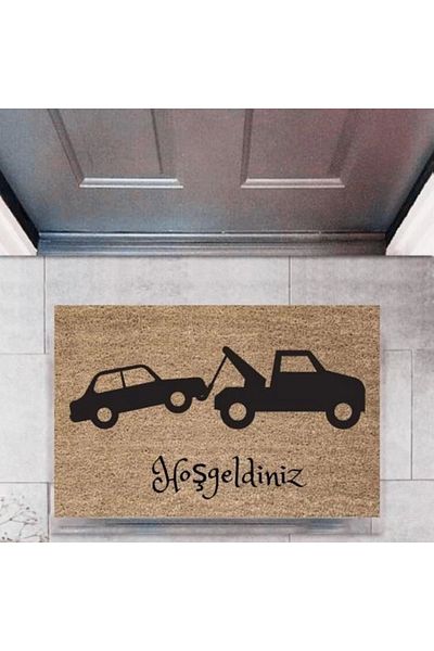 Mu Art Ahşap Bfs Door Mat Decorative Digital Printing Cars P-2679