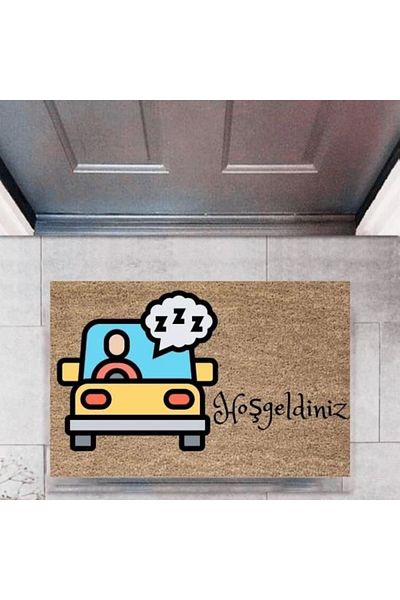 Mu Art Ahşap Bfs Door Mat Decorative Digital Printing Cars P-2683