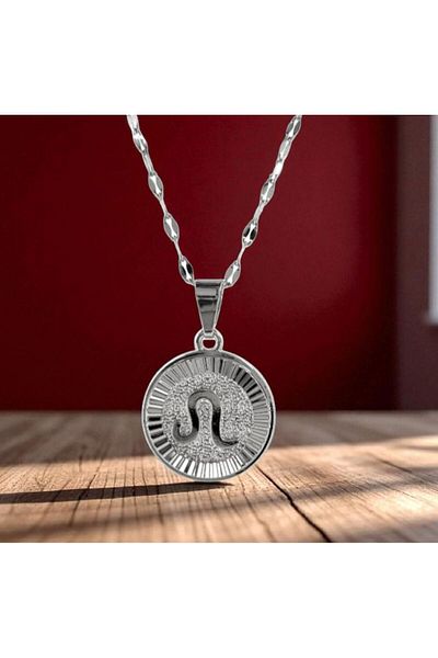 AKSESUARIM Women's Steel Zodiac Sign Necklace