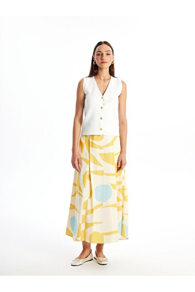 LC Waikiki Comfortable Fit Patterned A-Line Women's Skirt