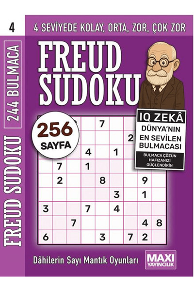 Maxi Yayıncılık Freud Sudoku 4 / Bertan Kodamanoğlu / Maxi Yayıncılık / 9786256138506