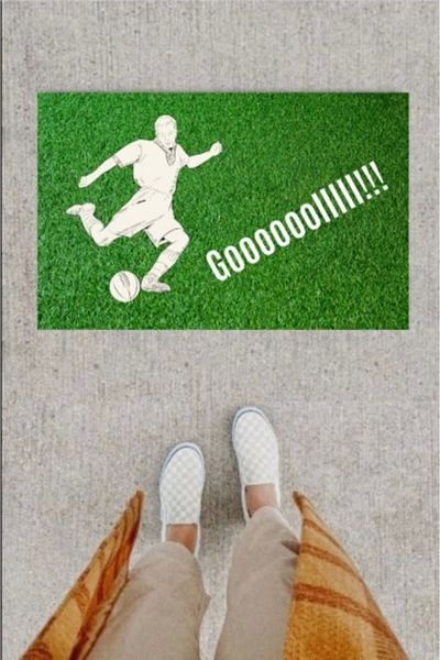 Mu Art Ahşap Bfs Door Mat Decorative Digital Printing Goooolllll P-2348