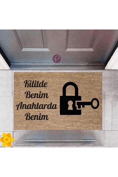 Mu Art Ahşap Bfs Door Mat Decorative Digital Printing Lock P-2395