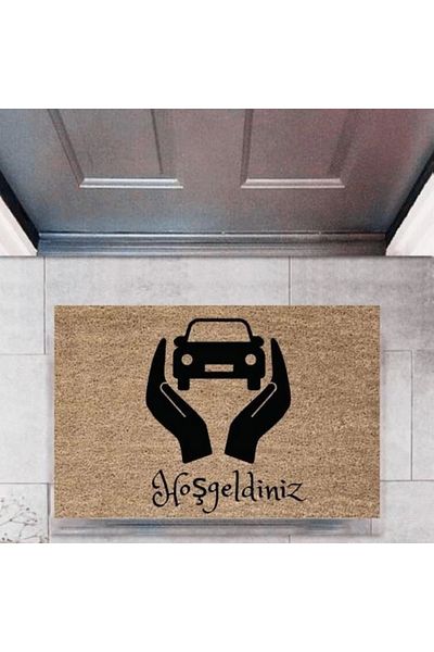 Mu Art Ahşap Bfs Door Mat Decorative Digital Printing Cars P-2687