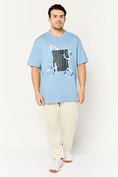 Puma Puma x PlayStation Men Sportswear Fit Short Sleeves Outdoor T-Shirt, Slate Blue