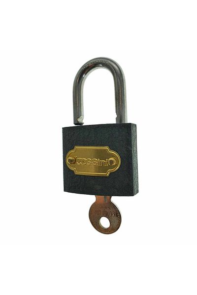 bossini Bossini 11408 padlock, 3 keys included, automatic closing by pressing, black color