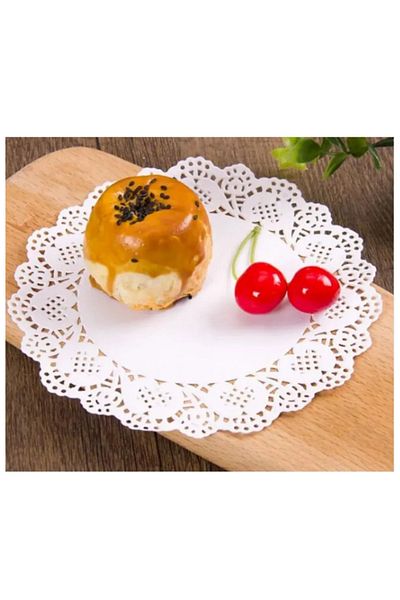 adin tasarım Placă de prezentare pentru tort din dantelă 100 bucăți 30 cm farfurie rotundă pentru tort, brioșe, prăjituri, prezentare pentru prăjituri