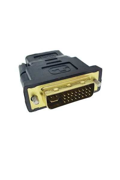 OEM DVI (24+5) male to HDMI female adapter, bidirectional, black