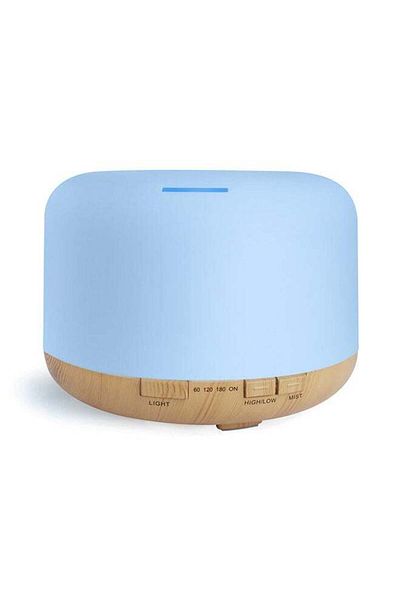COOYA Ultrasonic Essential Oil Diffuser with Timer,Auto Shut-Off and 7 LED Colors-500ml