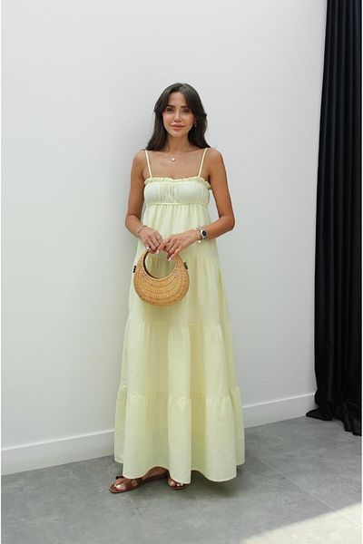Havoş Yellow Harney Muslin Dress