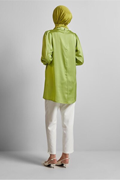 Alvina Brooch Satin Tunic 45589