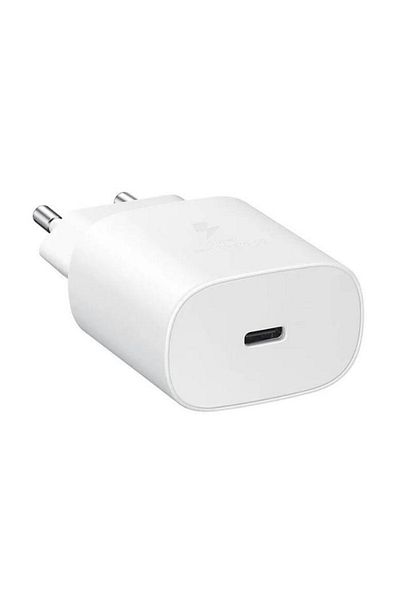 Samsung Mains charger with USB type C port, Samsung EP-TA800EWE Super Fast Charging, 5V 3A, maximum 25W