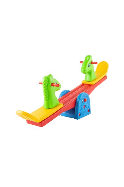 Toybox See Saw Teeter Totter for Backyard or Playroom With Easy-Grip Handles