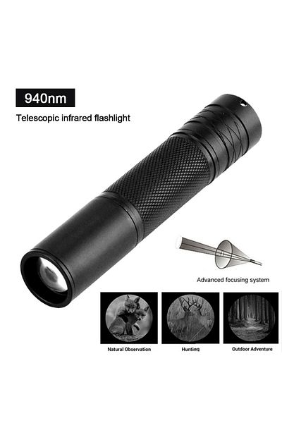 Choice 940nm No Battery 850nm/940nm Infrared Flashlight Adjustable Focus Zoomable IR Hunting Torch Infrared